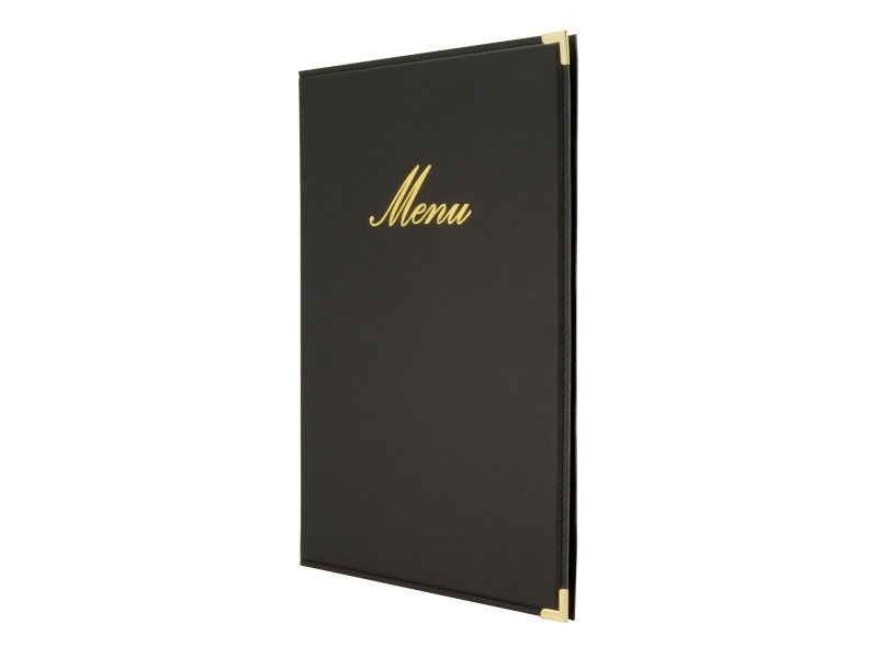 Securit® A4 CLASSIC menuomslag i sort | Bordssättning - Bar & vin - Menyhållare | GameStuff