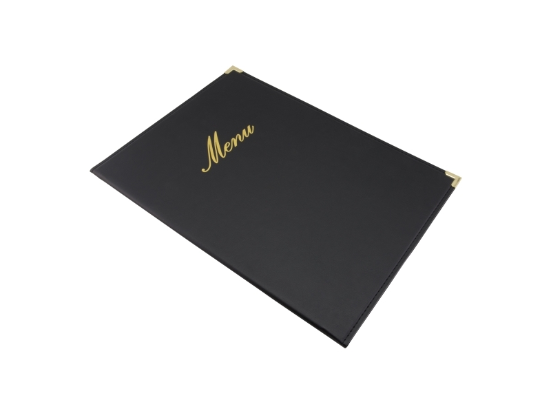 Securit® A4 CLASSIC menuomslag i sort | Bordssättning - Bar & vin - Menyhållare | GameStuff