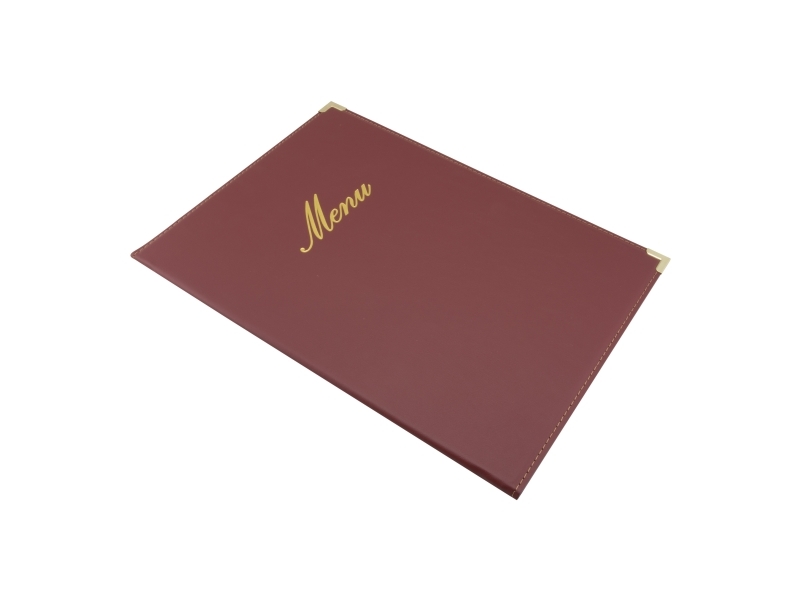 Securit® A4 CLASSIC menuomslag i vinrød | Bordssättning - Bar & vin - Menykort | GameStuff