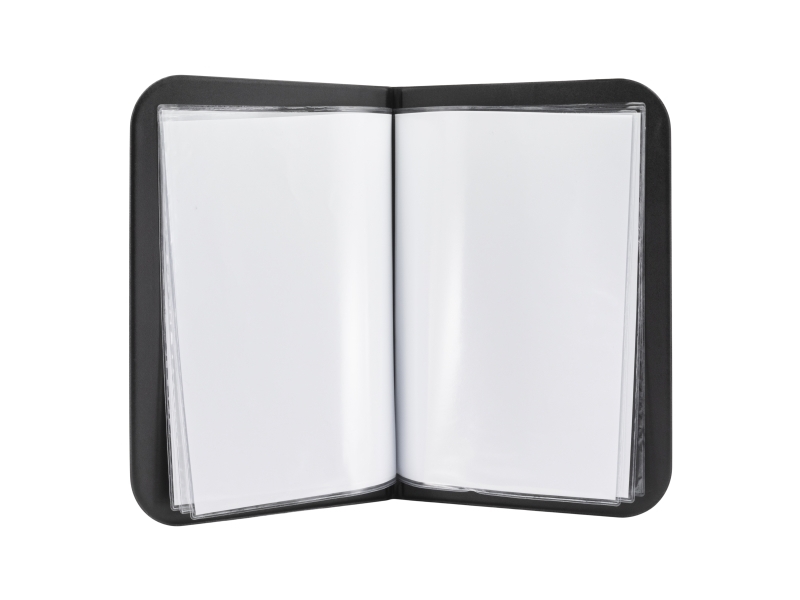 Securit® A4 ESSENTIAL menuomslag i sort