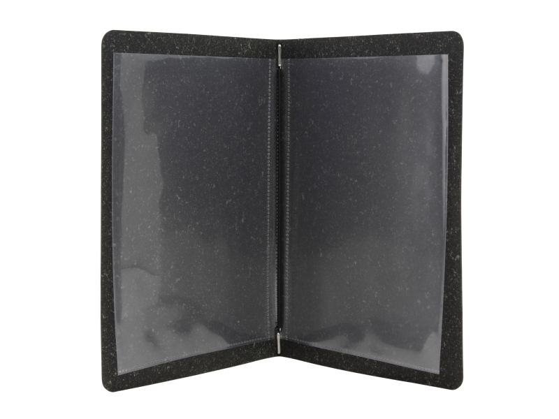 Securit® A5 RAW menyskydd i svart läder | Bordssättning - Bar & vin - Menyhållare | GameStuff