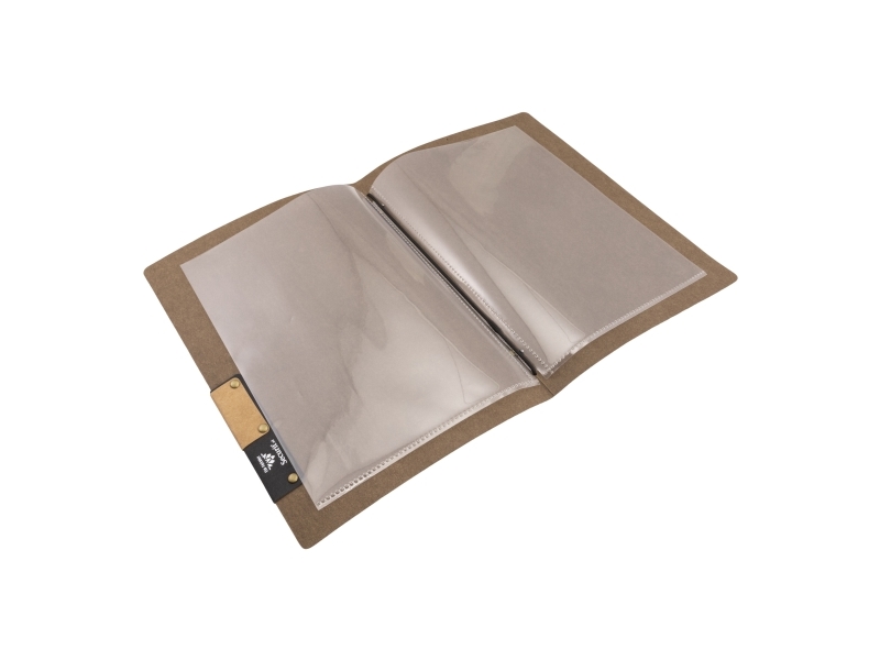 Securit® A5 NATURE menuomslag i brun