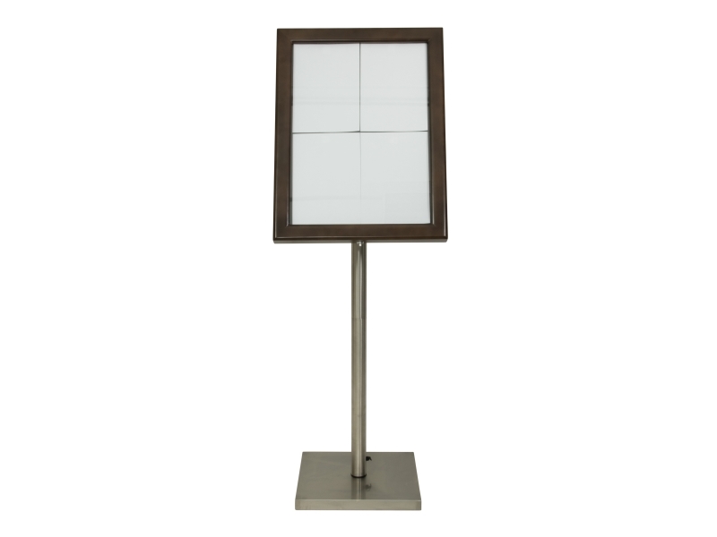 Securit® CLASSIC informationsdisplay i mørkebrun | Bordssättning - Bar & vin - Menyhållare | GameStuff