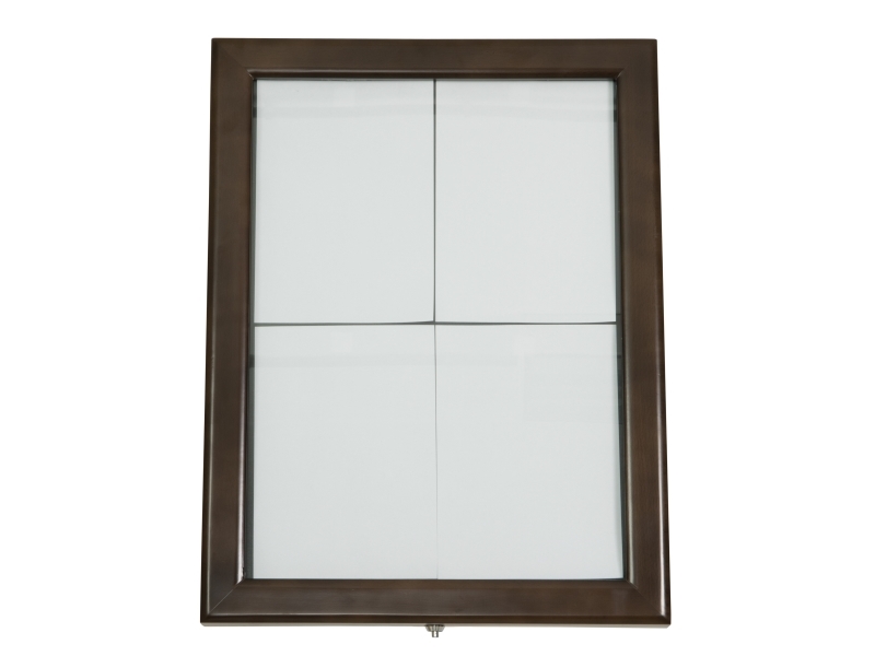Securit® CLASSIC informationsdisplay i mørkebrun