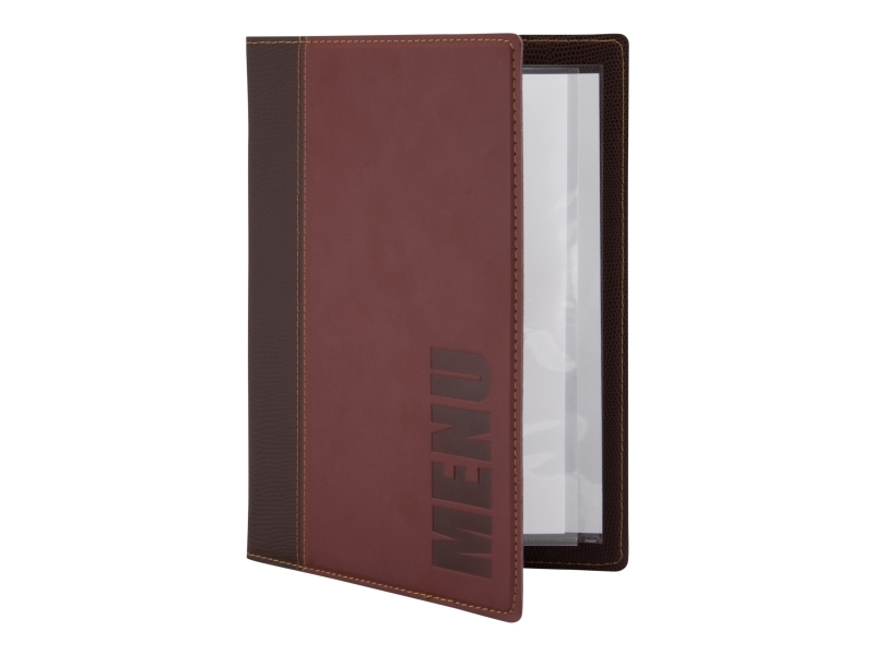 Securit® A5 TRENDY menuomslag i vinrød