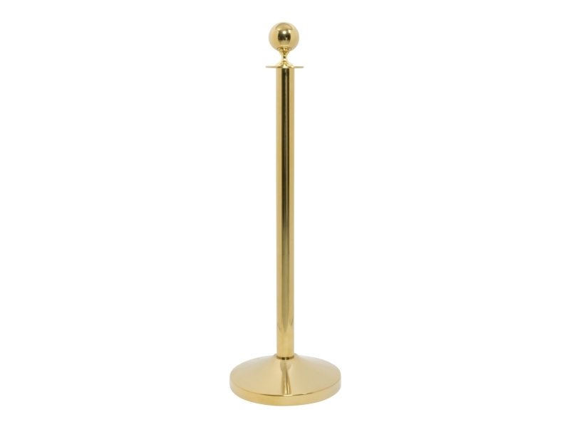 Securit Classic Gold Afspærringsstolpe Rustfrit Stål Med Fod/Base