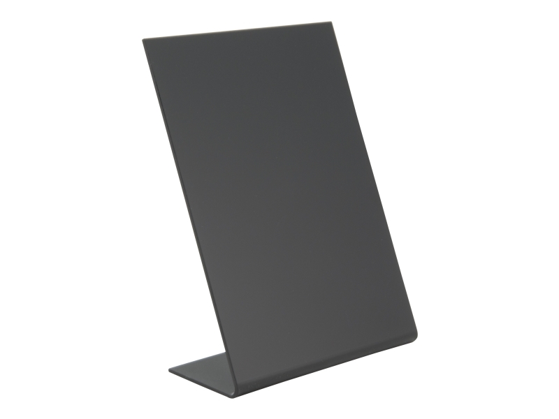 Securit® L-formad A6 bordskylt i akryl i svart - set om 3 delar. | Bordssättning - Bar & vin - Menyhållare | GameStuff