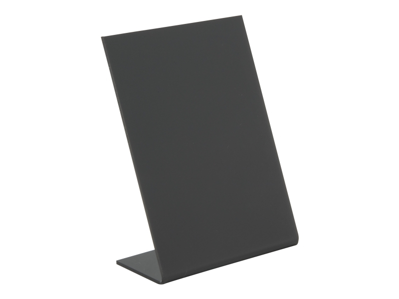 Securit® L-formet A7 akryl bordskilt i sort | Bordssättning - Bar & vin - Menyhållare | GameStuff