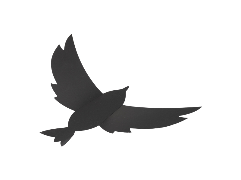 Securit® 3D Fugl-tavle sæt i sort | Möbler - Tavla & Displays - Anslagstavlor | GameStuff