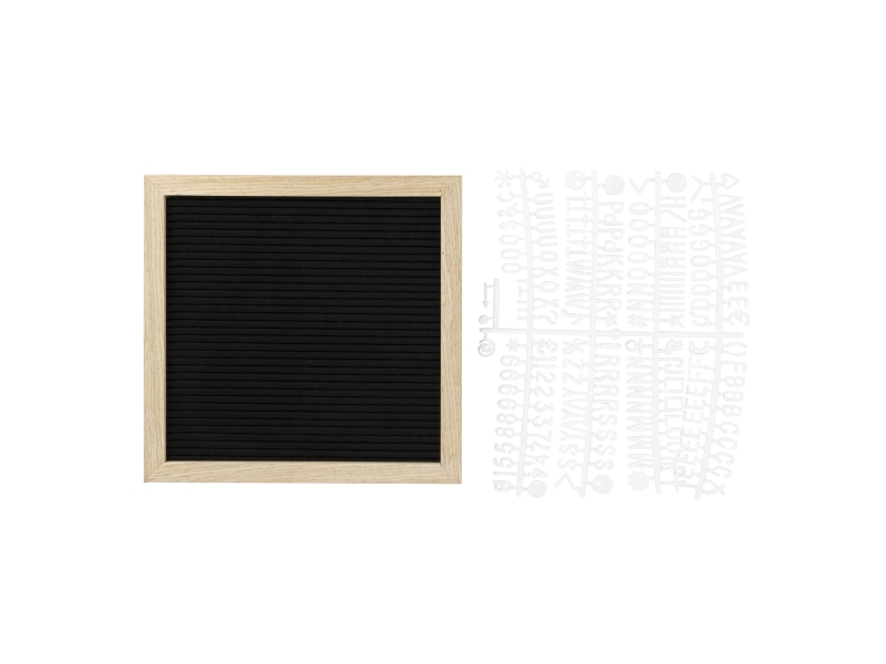 Securit® bogstavtavle teakramme 30x30 cm