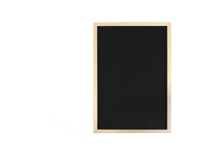 Securit® bogstavtavle til væg teakramme 40x60 cm | Bordssättning - Bar & vin - Menyhållare | GameStuff