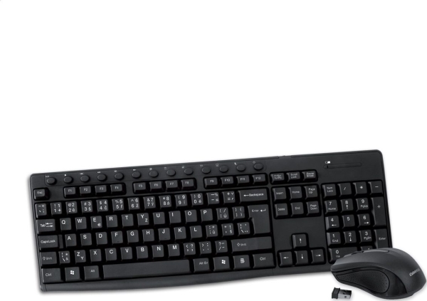 Keyboard + Mouse Omega Keyboard Cz + Mouse Omega Okm071b M-Media W-Less Set 2.4Ghz Black [44440]