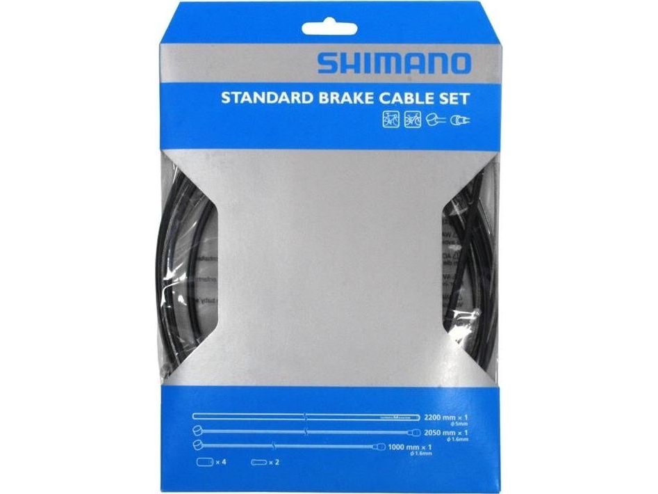 Shimano Mtb/Road Bremszugsatz, Kabel + Schalen