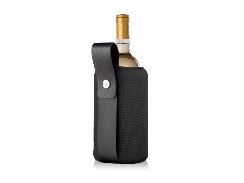 Vacuvin Wine & Champagne Køler, Artico Sort Vacu Vin