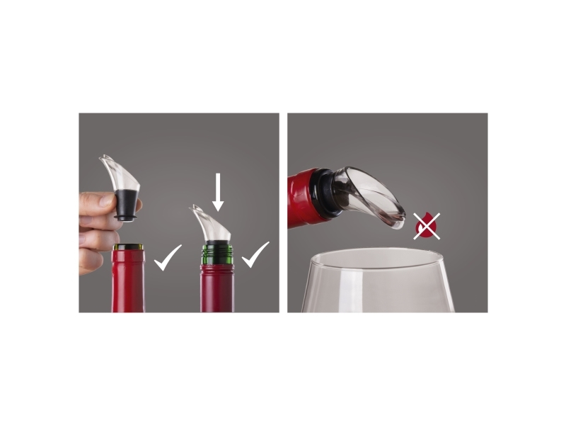 VACUVIN Wine set Elegant Plus, 5 dele Sort VACU VIN®
