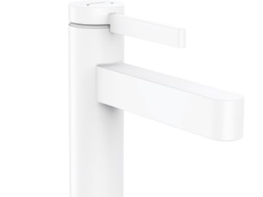 Hansgrohe Finoris 1-Grebs Håndvaskarmatur 110 Med Løft-Op Bundventil Mat Hvid