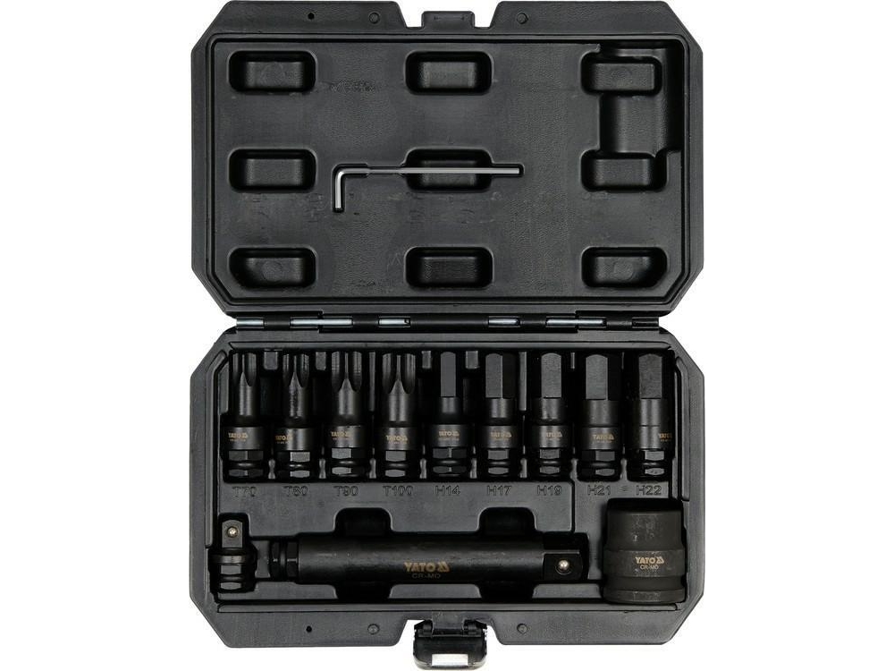 Yato Torx / Hex Udright Keys 12-Piece 10655