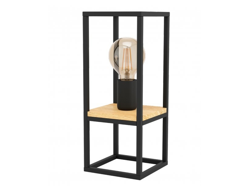 EGLO Libertad, Svart, Brun, Stål, Trä, Universal, Svart, IP20, II | Belysning - Inomhusbelysning - Bordslampa | GameStuff