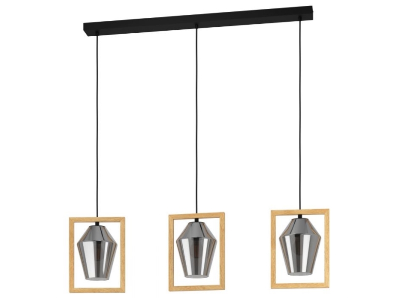 Eglo Viglioni Langbord 3Xe27 L1060 Sort/Røg