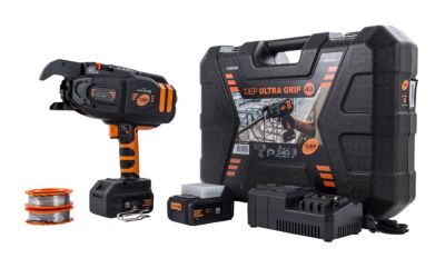 Tjep Bindemask. Ultra Grip 40 - M/2 Li-Ion 18V Batt.,Lader & 2 Rl. Tråd I Plast Kuffert