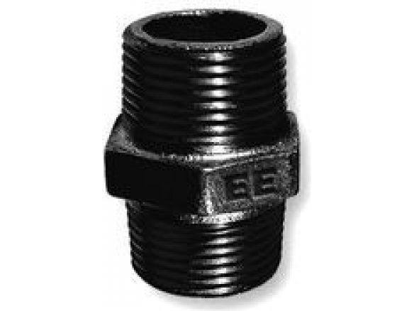 Opal Einschraubnippel Gerade Durchgang 2,5" Schwarz N8, Nr 38, Nr 280 (B280 65)