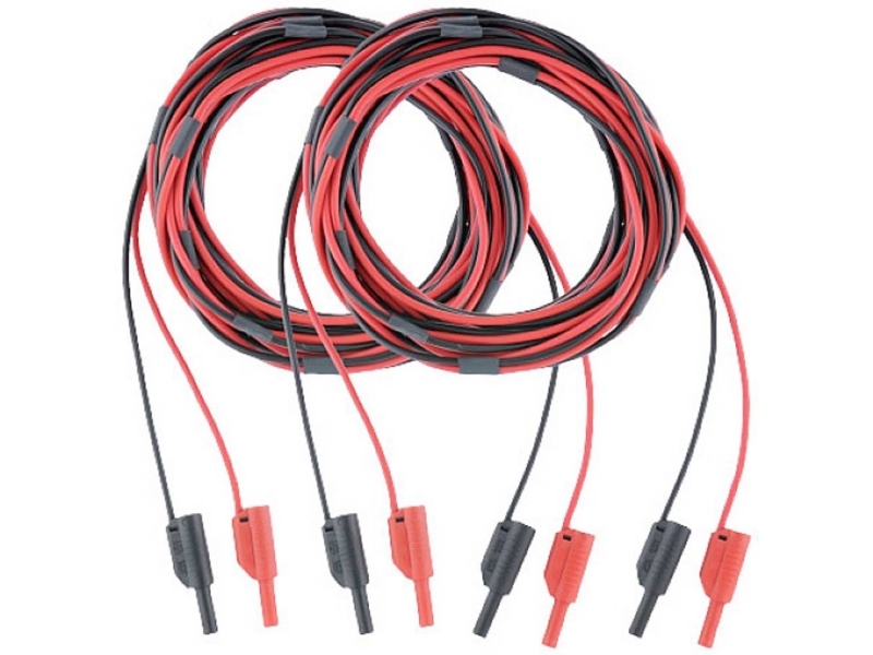 Metrel S 1058 Sikkerhedsprøveledning Sæt Bananstik 4 Mm Bananstik 4 Mm 10.00 M Sort, Rød 1 Set