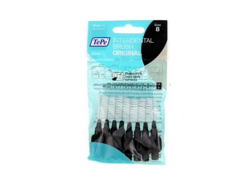 Interdental Brushes Normal 1.5 Mm Black 8 Pieces