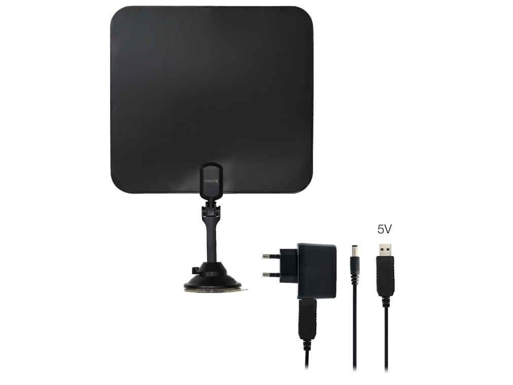 Evolveo Xany 2C Lte, Indendørs, Sort, 41 Db, Dvb-T, Dvb-T2, Uhf, Vhf, 470 - 790 Mhz