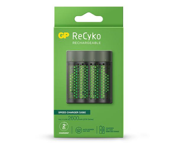 Gp Batteries B53457, Nikkel-Metalhydrid (Nimh), Aa, Aaa, 4 Stk, Batterier Inkluderet