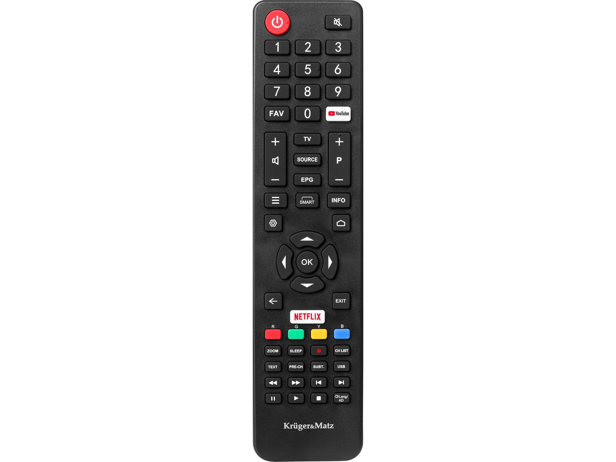 Kruger &amp Matz TV-fjärrkontroll Kruger &amp Matz KM0232-S5/KM0240-S5/KM0258-S5 TV-fjärrkontroll | TV, Ljud & Bild - Övriga tillbehör - Fjärrkontroller | GameStuff