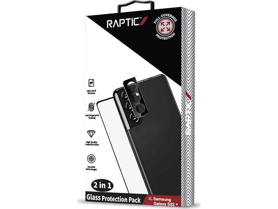 X-Doria Raptic Glass Protection Pack – Set Aus Gehärtetem Glas Für Den Bildschirm + Kameratasche Für Samsung Galaxy S22+