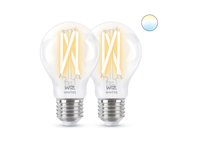 Wiz 8719514551053 Smart Pære Wi Fi Transparent Led E27 A60