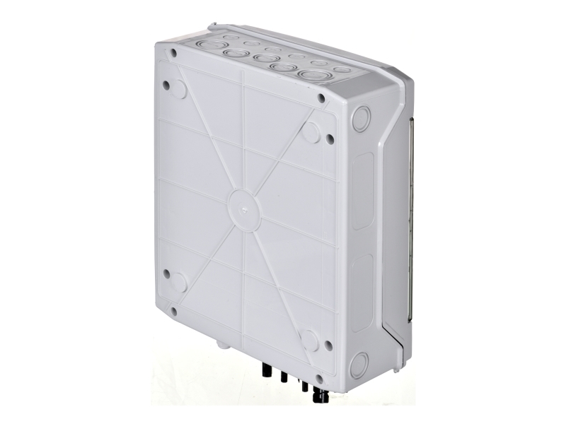 Kapsling til DC+AC, tæt IP-udført med overspændingsafleder 1000V type 2 / afleder AC type 2, 16A, 3-faset, SH-117 DCAC