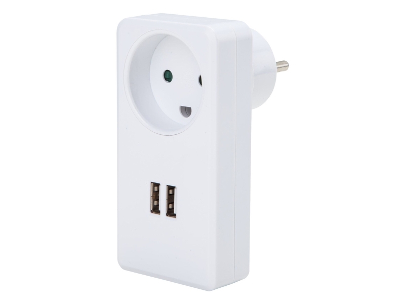 GRIPO uttag med 2 USB 3,5A - 2071219 | Belysning - Ljuskälla | GameStuff