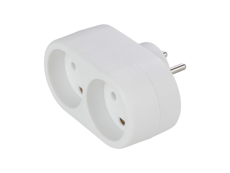 GRIPO uttag dubbel med jord - 2071220 | Belysning - Ljuskälla | GameStuff