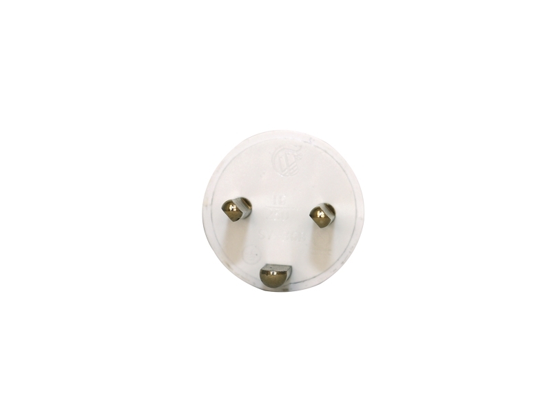 GRIPO plug EDB rund rak vit - 2094101 | Belysning - Ljuskälla | GameStuff