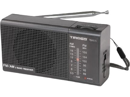 Tiross Radio Mini Tragbar Mit Batterie Schwarz
