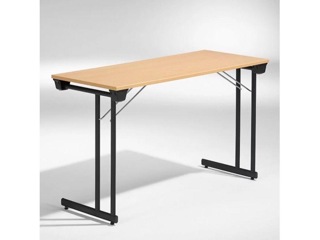 Konferencebord Kongress 1200x600 mm Bøg Sort