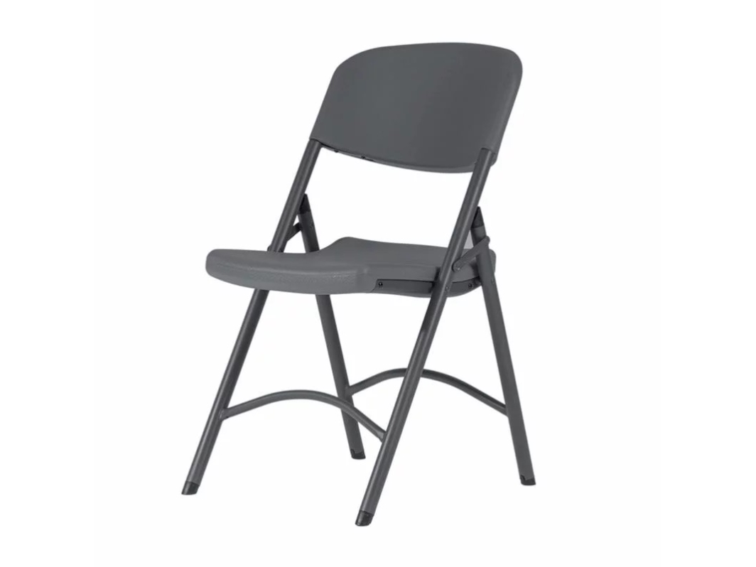 Klapstol Norman sort med sorte stoleben