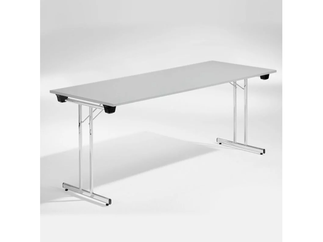 Bord Dinner, Lys grå 1800x800 mm, Krom understel | Möbler - Stolar & Stolmattor - Tillbehör | GameStuff