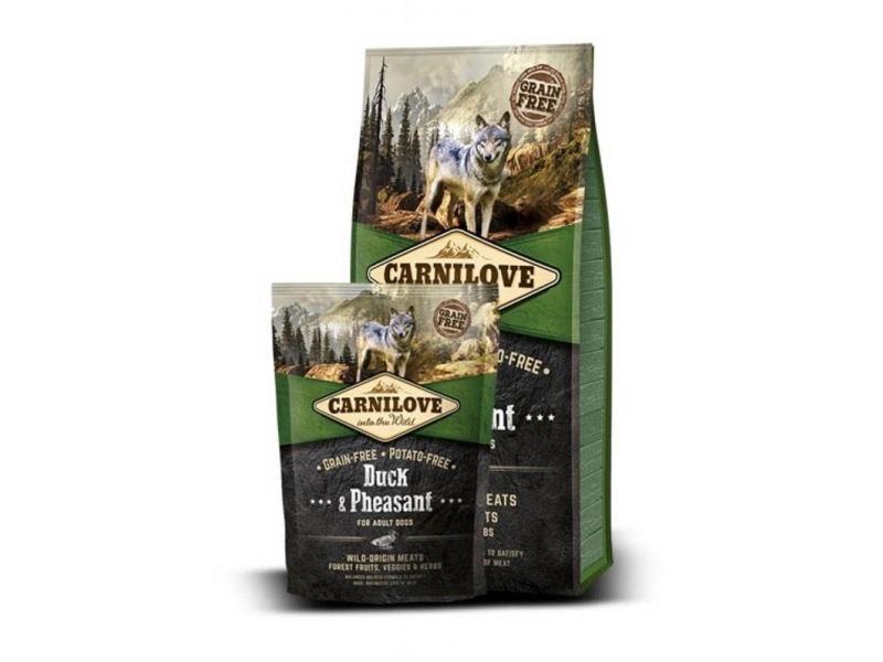 Tørfoder til hund Carnilove Adult Duck & Pheasant, 1,5 kg
