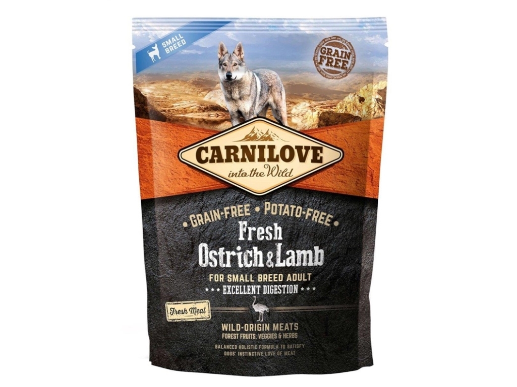 Carnilove Dog Fresh Struts & Lamm Adult Small, 1,5 kg | Sällskapsdjur - Hund - Hundmat | GameStuff