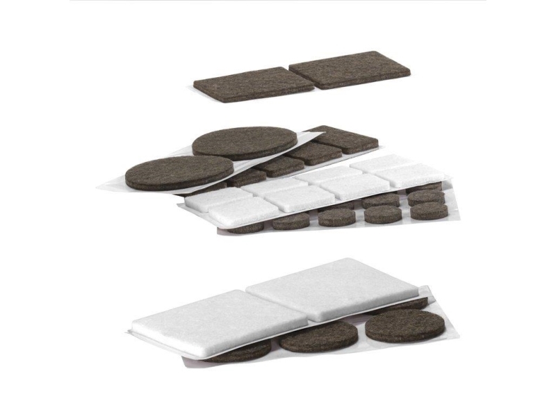 Haushalt Felt Pads D25x25 Black 8Pcs