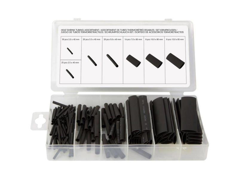 Toolland Has07 Krympeslangesortiment Sort 1 Set