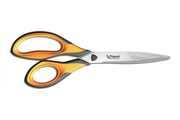 Maped Ultimate 21 cm, Svart, Gul | Kontorsmaterial - Skärverktyg - Sax | GameStuff