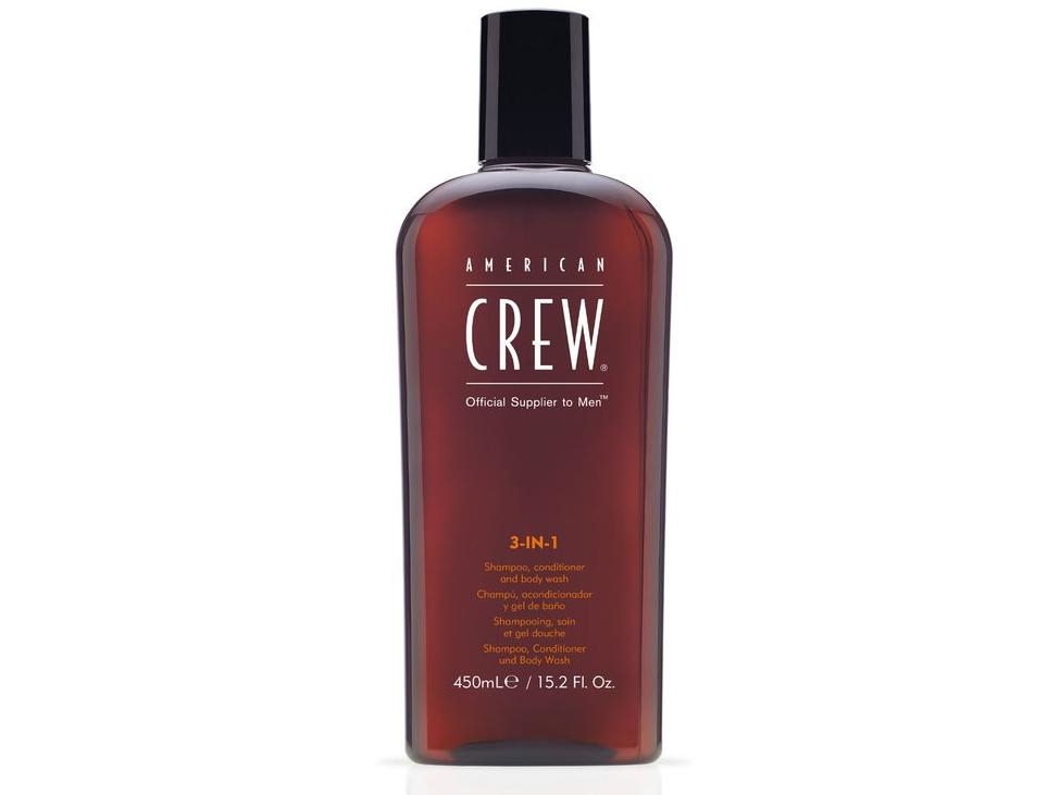 American Crew, 3-In-1 Classic, Hair Shampoo, Conditioner & Shower Gel 3-In-1, For Hydration, 450 ml