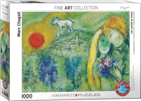 Eurographics Puzzle - Marc Chagall - The Lovers Of Vence - 1000 Pc /Games And Pu