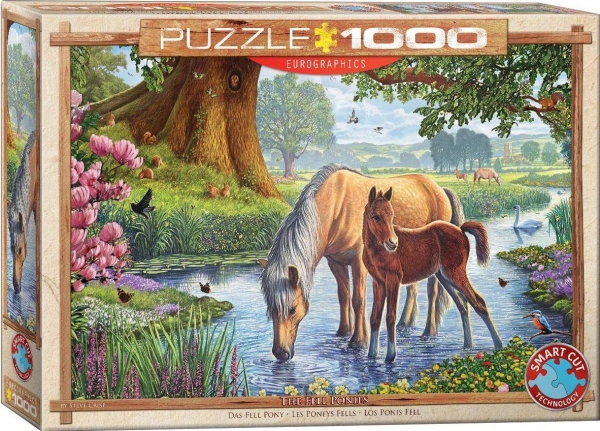Puzzle 1000 Brølende Vilde Heste Steve Crisp 6000-0976