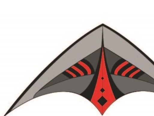 Stunt Air Glider 120 Roter Drachen Für Kinder Ab 6 Jahren Mit 2 Leinen, 120 Cm
