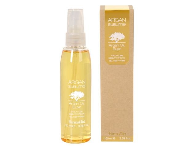 Farmavita_Argan Sublime Elixir Multi-Tasking Uplifting Oil For All Hair Types 100Ml